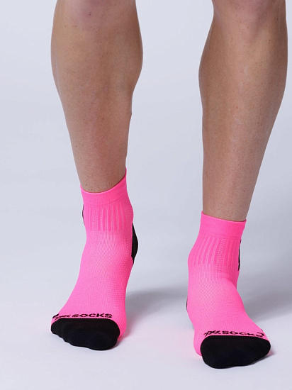 Носки X-Socks Run Discover Ankle Fluo Pink/X Black - Фото 3 большая