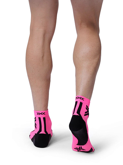 Носки X-Socks Run Discover Ankle Fluo Pink/X Black - Фото 4 большая