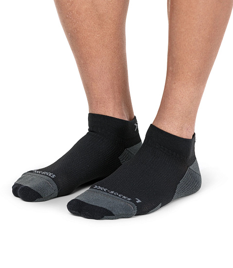 Носки X-Socks Run Discover Low Cut Black/Charcoal - Фото 2 большая