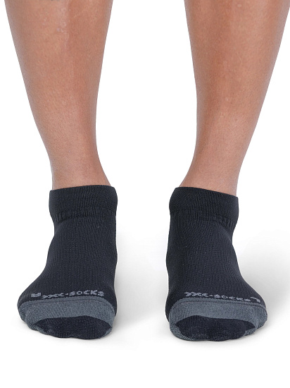 Носки X-Socks Run Discover Low Cut Black/Charcoal - Фото 3 большая