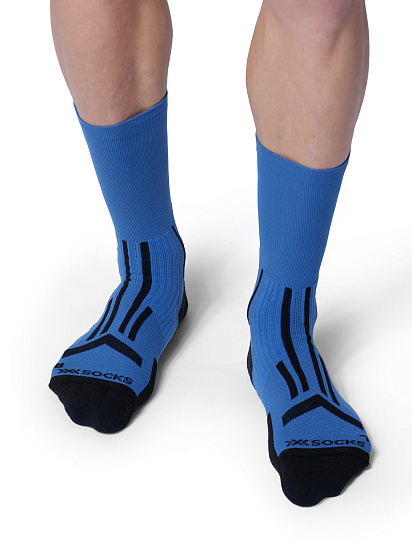 Носки X-Socks Trailrun Perform Crew Mineral Blue/X Black - Фото 2 большая