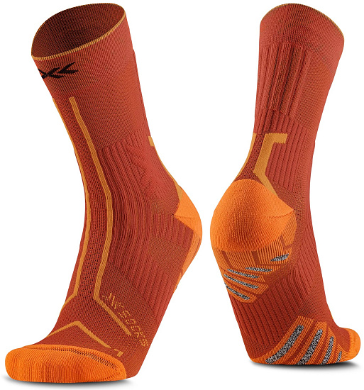 Носки X-Socks Trailrun Terraskin Expert Crew Burnt Red/Orange - Фото 1 большая