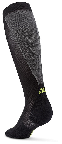 Носки женские CEP C1UUW Core Run Ultralight Compression Tall 4.0 Black/Grey - Фото 2 большая