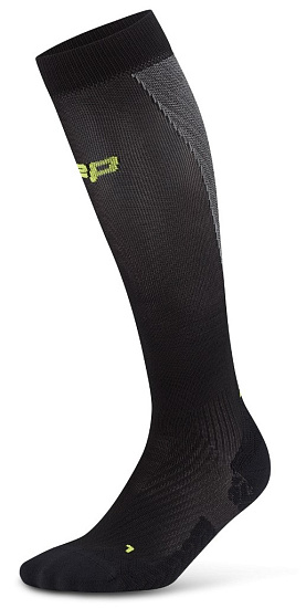 Носки мужские CEP C1UUM Core Run Ultralight Compression Tall 4.0 Black/Grey - Фото 1 большая