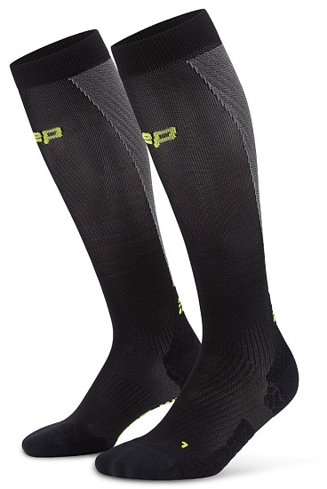 Носки мужские CEP C1UUM Core Run Ultralight Compression Tall 4.0 Black/Grey - Фото 3 большая