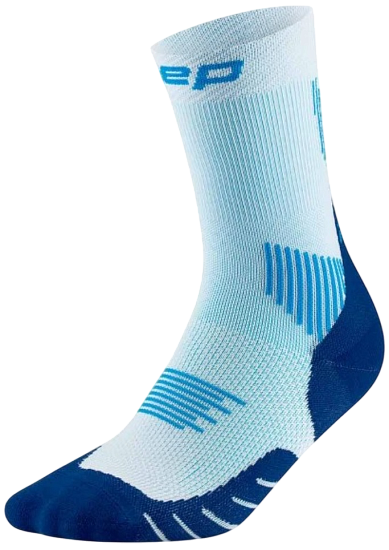 Носки мужские CEP C105M Core Run Mid Cut, 5.0 Ice/Blue - Фото 1 большая