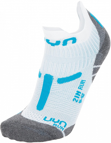 Носки женские UYN Run 2In White/Turquoise - Фото 1 большая