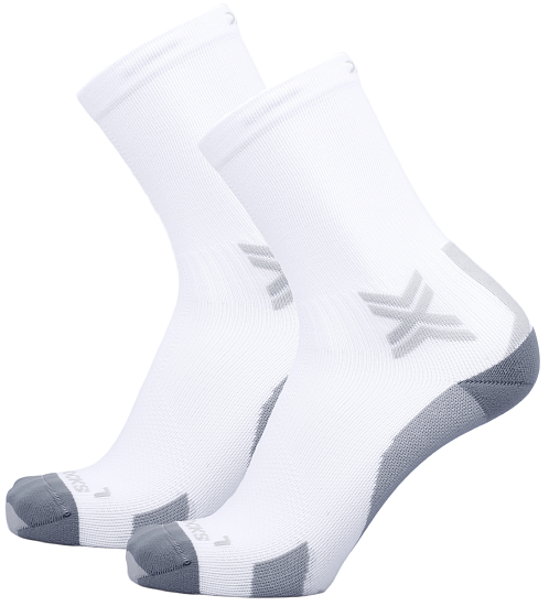 Носки X-Socks Run Discover Crew Arctic White/Pearl Grey - Фото 4 большая