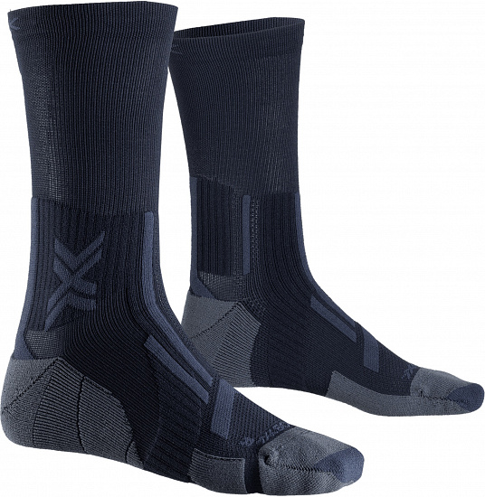 Носки X-Socks Trail Run Perform Crew Black/Charcoal - Фото 1 большая