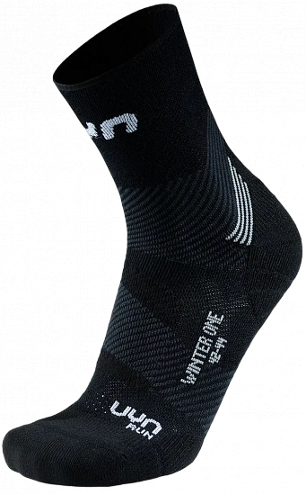 Носки мужские UYN Run Winter One Black/White - Фото 1 большая