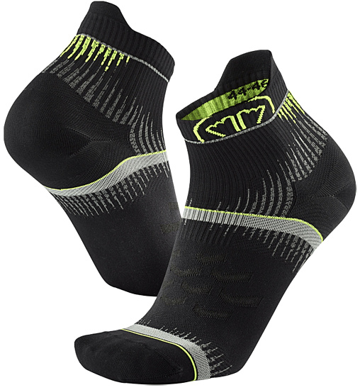 Носки Sidas Run Ultra Black/Yellow - Фото 2 большая