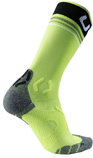 Носки мужские UYN Runner'S One Mid Lime/Black - Фото 2 большая