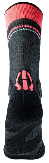 Носки женские UYN Runner'S One Mid Grey Melange/Pink - Фото 4 большая