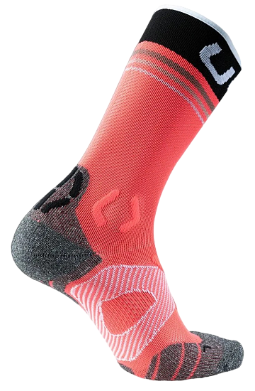 Носки женские UYN Runner'S One Mid Pink/Black - Фото 2 большая