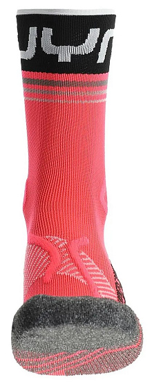 Носки женские UYN Runner'S One Mid Pink/Black - Фото 3 большая