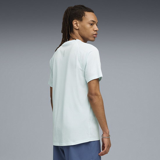 Футболка мужская Puma Run Vel Tri-Blend Sea Glass - Фото 4 большая