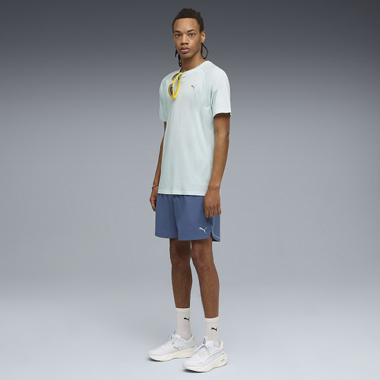 Футболка мужская Puma Run Vel Tri-Blend Sea Glass - Фото 5 большая