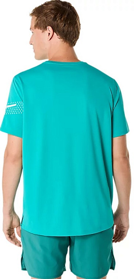 Футболка мужская ASICS Icon Top Wave Teal - Фото 8 большая