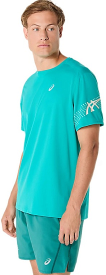 Футболка мужская ASICS Icon Top Wave Teal - Фото 7 большая