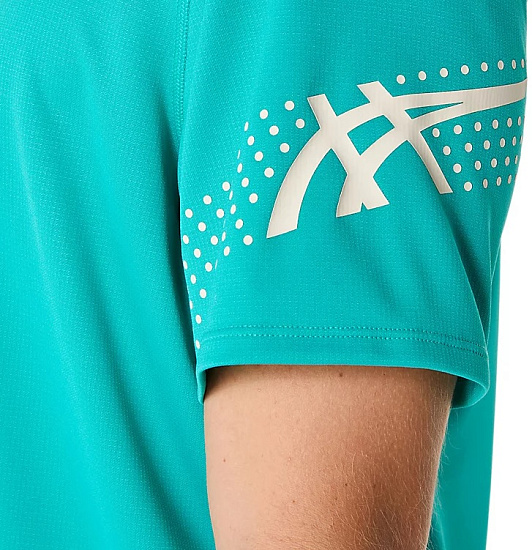 Футболка мужская ASICS Icon Top Wave Teal - Фото 5 большая