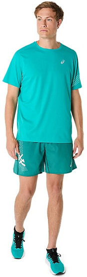 Футболка мужская ASICS Icon Top Wave Teal - Фото 4 большая