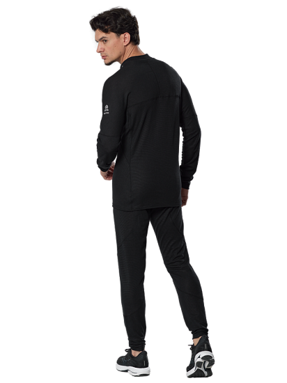 Лонгслив мужской Mizuno Prem Merino Wool Hz Black - Фото 6 большая