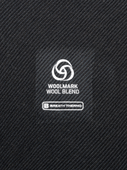 Лонгслив мужской Mizuno Prem Merino Wool Crew Neck Black - Фото 7 большая