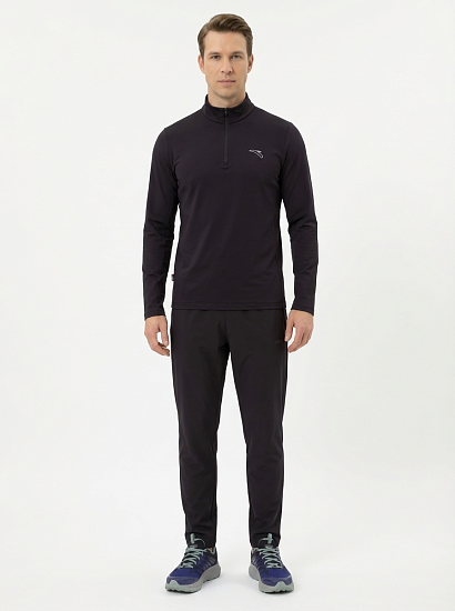 Лонгслив мужской Anta Running Black - Фото 3 большая