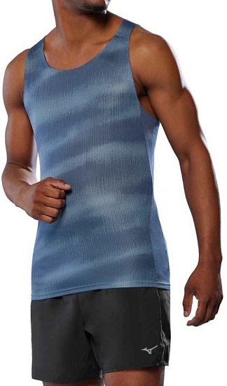 Майка мужская Mizuno DryAeroFlow Graphic Citadel - Фото 2 большая