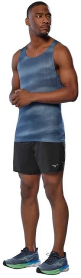 Майка мужская Mizuno DryAeroFlow Graphic Citadel - Фото 5 большая