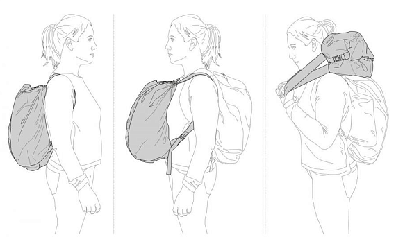 Сумка для веревки Petzl Split Red/Orange - Фото 6 большая