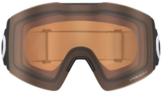 Горнолыжная маска Oakley Fall Line L Matte Black/Prizm Persimmon - Фото 2 большая