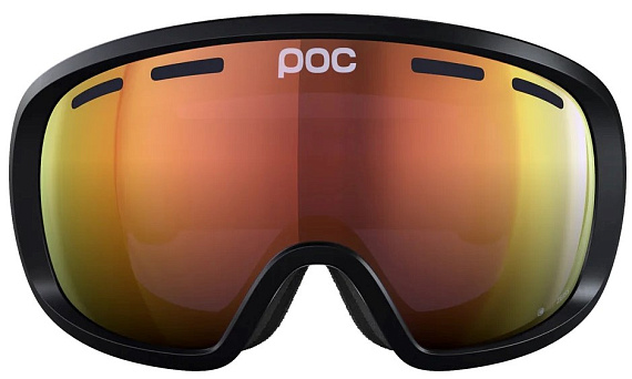Горнолыжная маска POC Fovea Uranium Black/Partly Sunny Orange - Фото 2 большая
