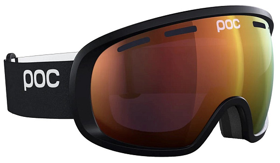 Горнолыжная маска POC Fovea Uranium Black/Partly Sunny Orange - Фото 3 большая