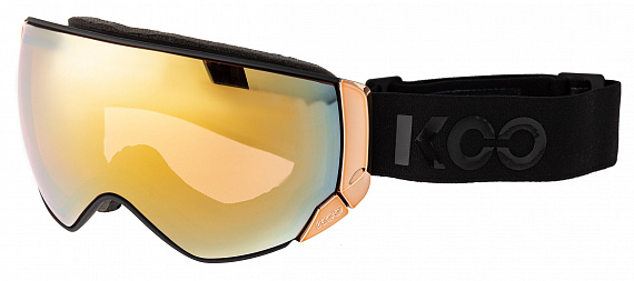 Горнолыжная маска KOO Enigma Chrome Black/Pink Gold L.Pink Gold MR - Фото 1 большая
