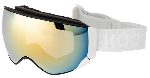 Горнолыжная маска KOO Enigma Shadow White L.Gold Mirror - Фото 1 большая