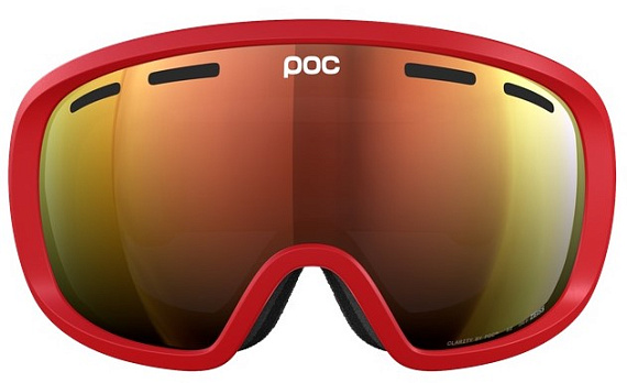 Горнолыжная маска POC Fovea Prismane Red/Partly Sunny Orange - Фото 2 большая