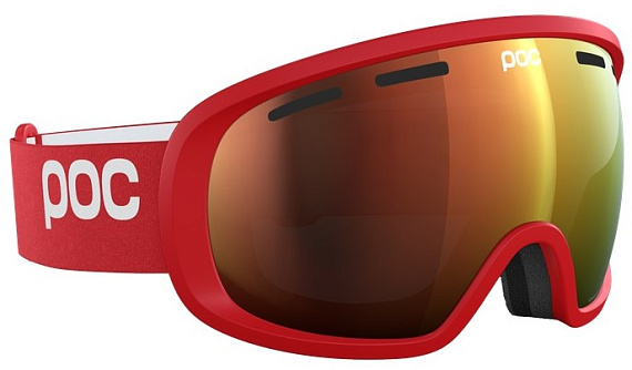 Горнолыжная маска POC Fovea Prismane Red/Partly Sunny Orange - Фото 3 большая