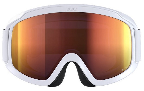 Горнолыжная маска POC Opsin Hydrogen White/Partly Sunny Orange - Фото 2 большая