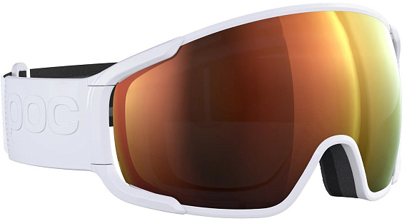Горнолыжная маска POC Zonula Hydrogen White/Partly Sunny Orange - Фото 3 большая