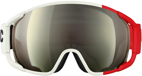 Горнолыжная маска POC Zonula Rouge/Blanc/Partly Sunny Ivory - Фото 2 большая
