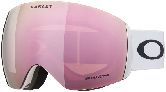 Горнолыжная маска Oakley Flight Deck L Matte White/Prizm Rose Gold - Фото 1 большая