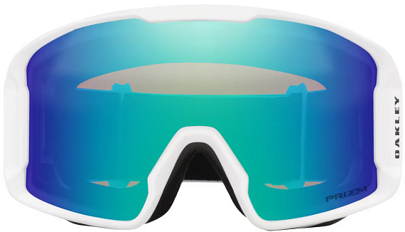 Горнолыжная маска Oakley Line Miner L Matte White/Prizm Argon Iridium - Фото 2 большая