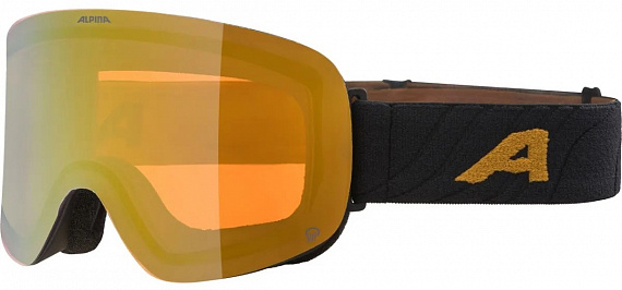 Горнолыжная маска Alpina Penken Q Black-Gold Matt/Q Gold - Фото 1 большая