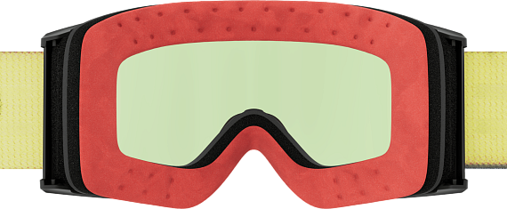 Горнолыжная маска Scott Ambit Black/Neon Yellow/Amp White Chrome S2 - Фото 2 большая