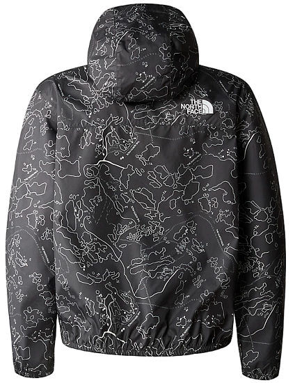 Куртка детская The North Face Never Stop Windwall Asphalt Grey/Bouldering Guide Print - Фото 11 большая
