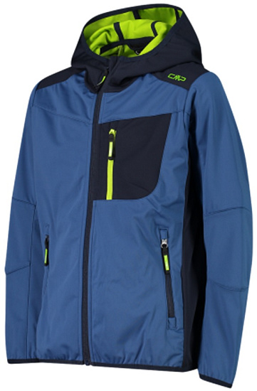 Куртка детская CMP Fix Hood 32A5164 Basic Blue - Фото 3 большая