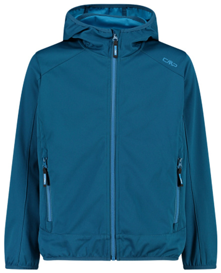 Куртка детская CMP Fix Hood 39A5134 Dark Turquoise - Фото 2 большая