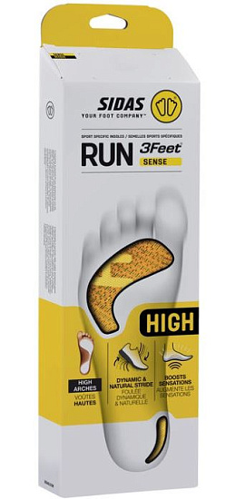 Стелька для бега Sidas 3 feet «Sense» High - Фото 3 большая