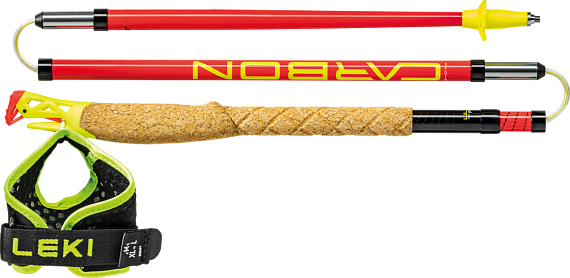 Палки Leki Ultratrail FX.One Bright Red/Black/Neonyellow - Фото 5 большая